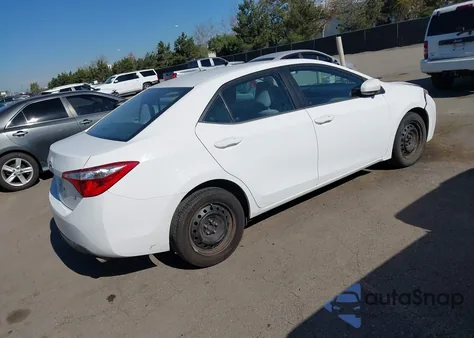 2016 Toyota Corolla Le из США, поврежденный, VIN 2T1BURHE0GC594171